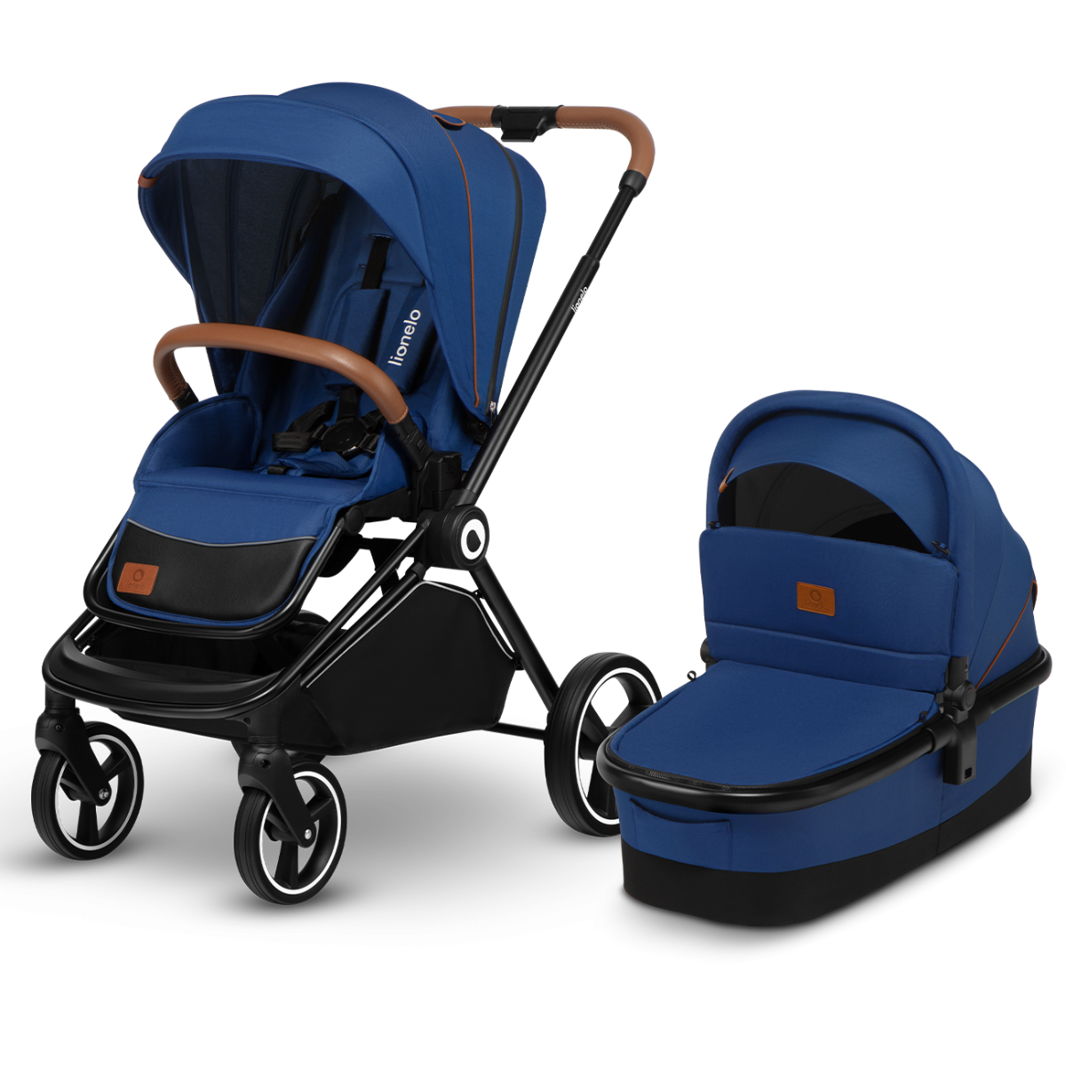 blue push chair