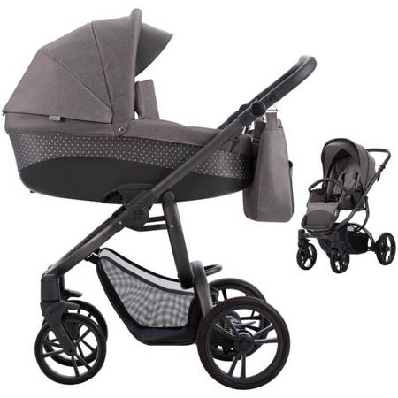 Bebetto HOLLAND - 2in1 pushchair with carrycot | 06, graphite frame